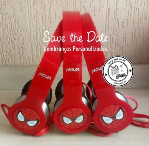Fone de Ouvido Homem Aranha