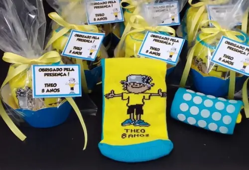 Meias Personalizadas - Menino Maluquinho