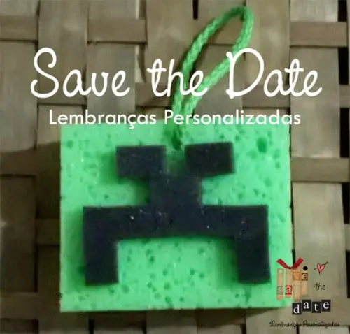 Esponja Banho - Minecraft