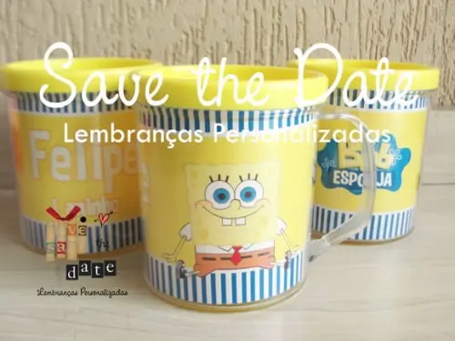 Canecas de Acrílico - Bob Esponja