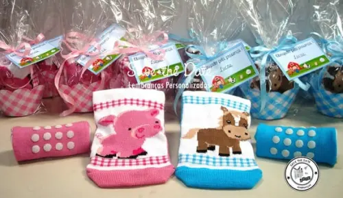Meias Personalizadas - Animais Fazendinha