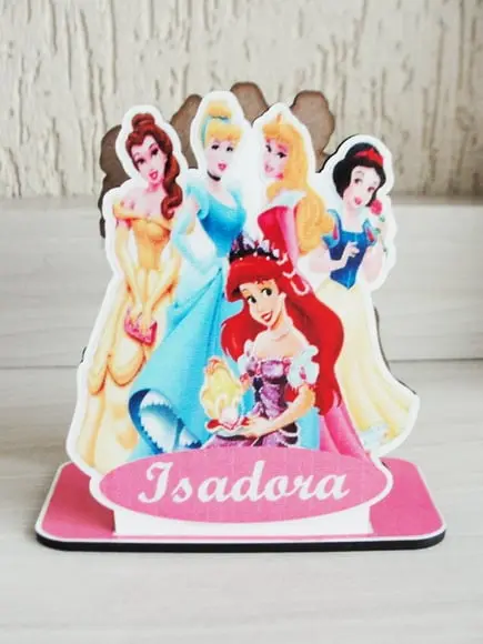 Porta Guardanapo MDF - Princesas