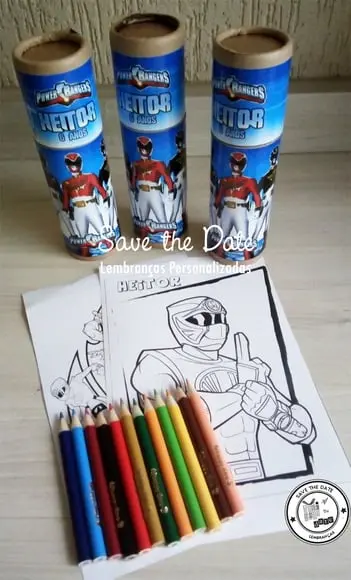 Tubo Kit de Pintura - Power Rangers