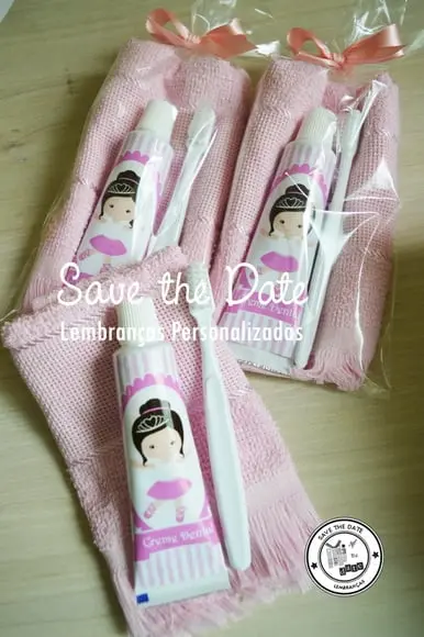 Kit Dental com Toalha - Bailarina