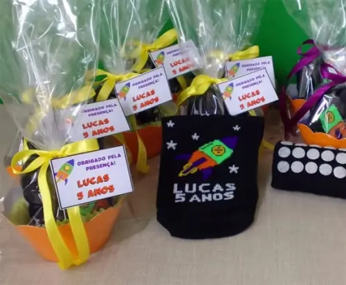 Meias Personalizadas - Foguete