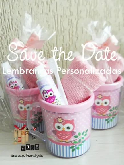 Kit Dental com Caneca - Corujinhas