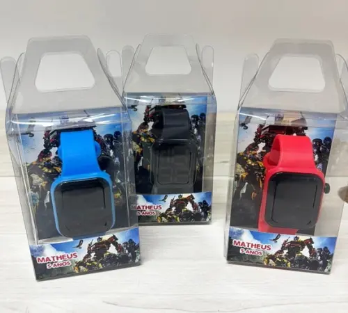 Relógio Digital Personalizado - Transformers