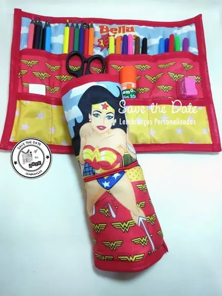 Kit Pintura Rolo - Mulher Maravilha