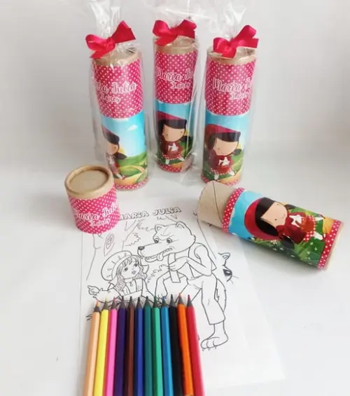 Tubo Kit De Pintura - Chapeuzinho Vermelho