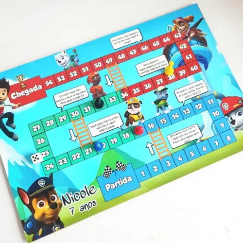 Jogo de Tabuleiro em Madeira - Patrulha Canina