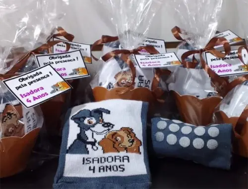 Meias Personalizadas - Dama e Vagabundo