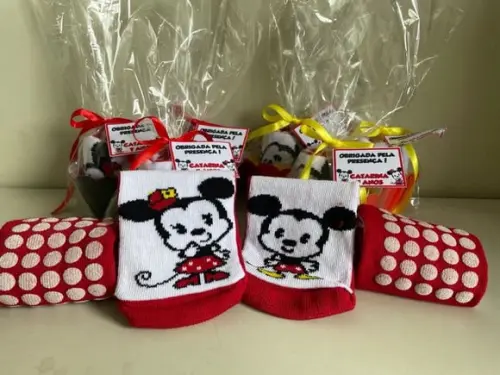 Meias Personalizadas - Mickey e Minnie