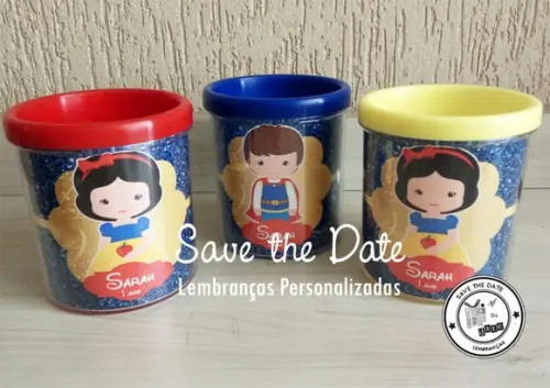 Canecas de Acrílico - Branca de Neve