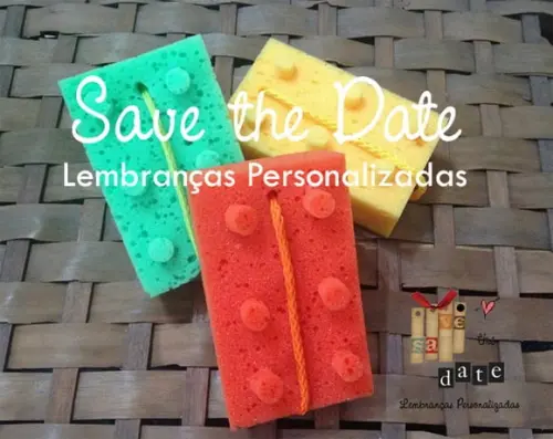 Esponja Banho - Lego / Costrução