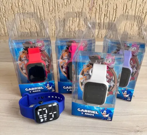 Relógio Digital Personalizado - Sonic