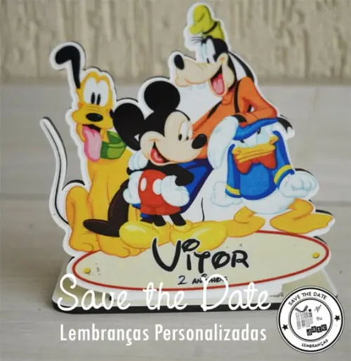 Porta Guardanapo MDF - Turma do Mickey