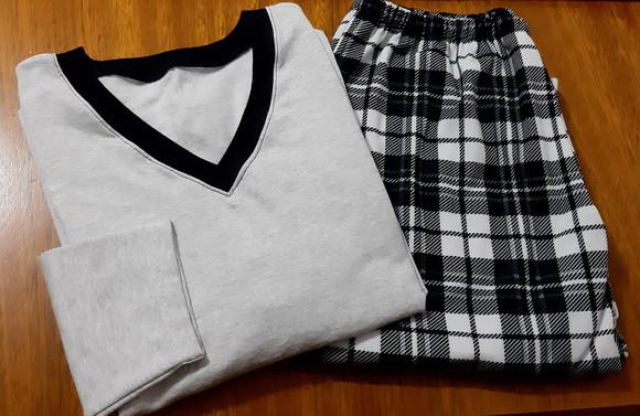 Pijama Longo Moletinho Flanelado Masculino