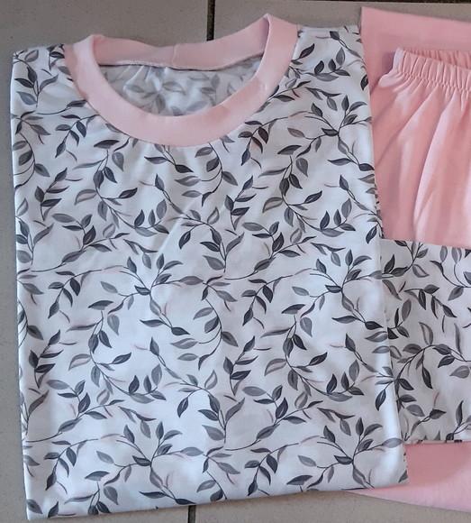 Pijama de Inverno Malha Algodão Feminino
