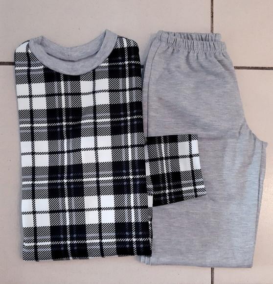 Pijama Invantil Longo Moletinho Flanelado Masc.