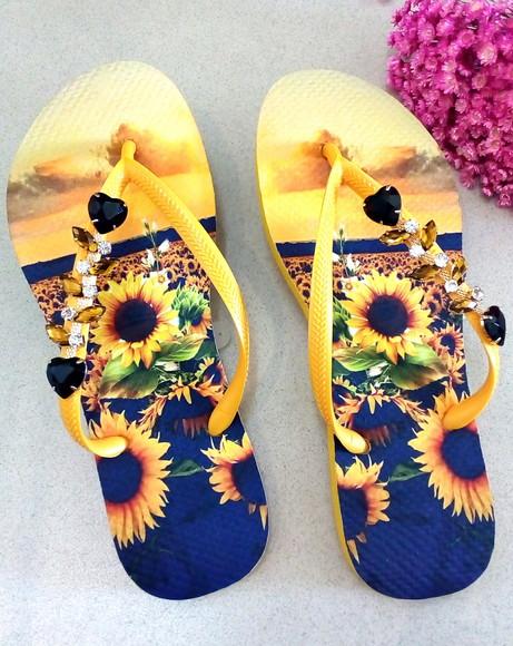 Havaianas Sublimada - Girassol