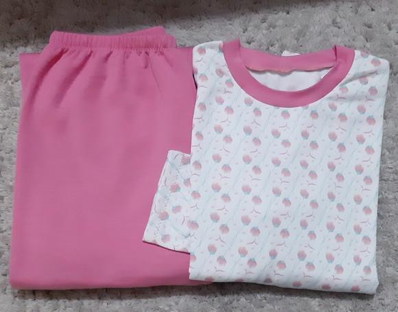 Pijama de Inverno Moletinho Flanelado - Feminino.