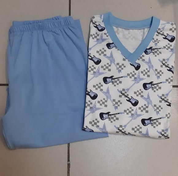 Pijama Longo - Malha Algodão Masc.