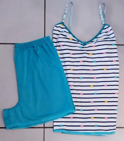 Pijama Curto Tam.G - Malha Algodão Fem.