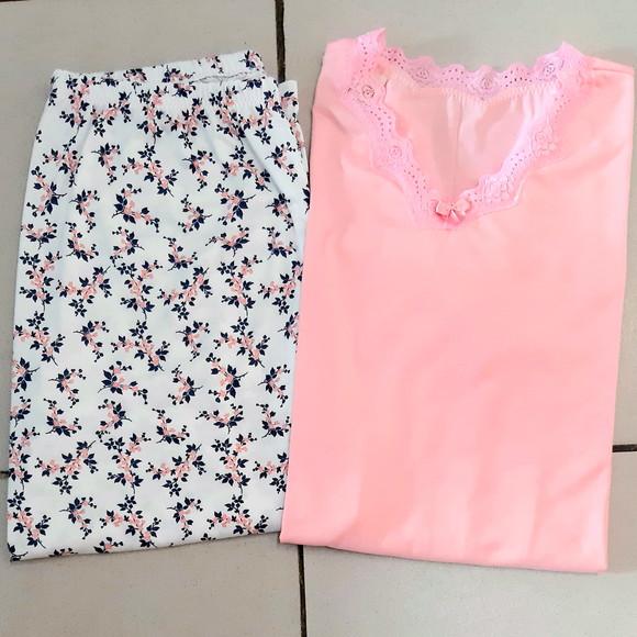 Pijama Inverno em Malha Algodão Feminino