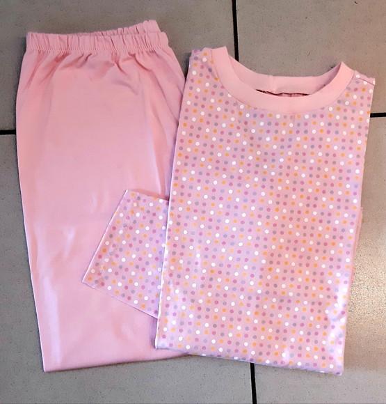 Pijama Infantil Longo Malha Fem. Tam.12
