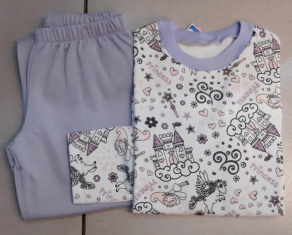 Pijama Infantil Moletinho Flanelado Tam.06 Menina