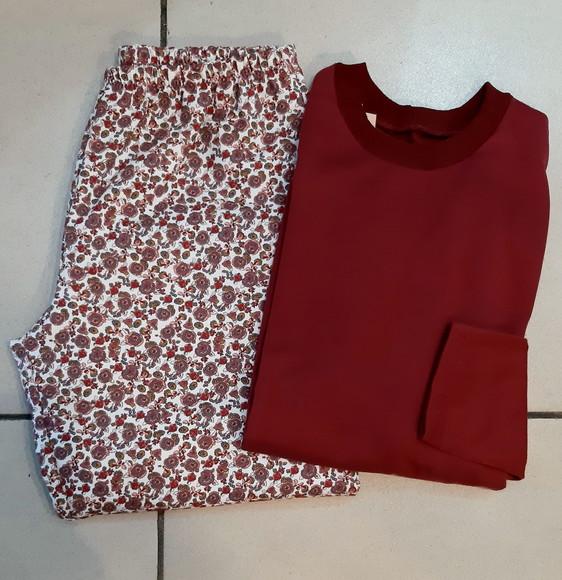 Pijama Inverno Moletinho Flanelado - Tam P Feminino