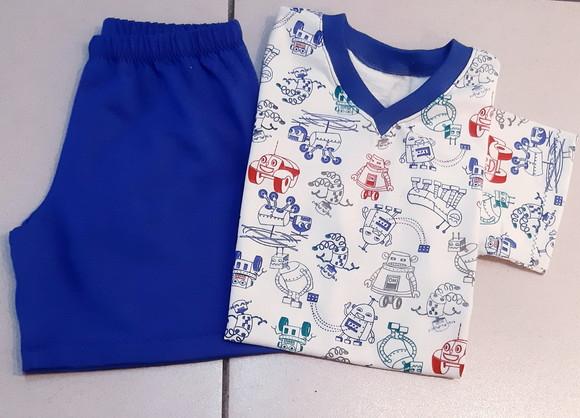 Pijama Curto Tam.04- Malha Masc