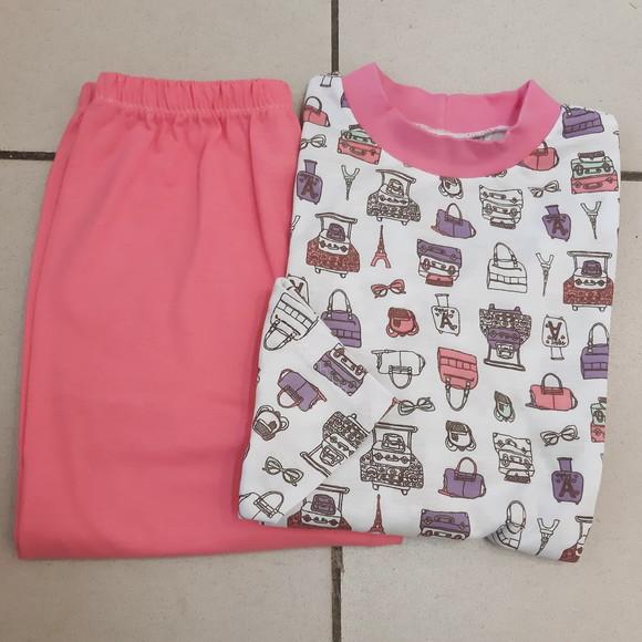 Pijama Longo Tam.12- Malha Fem.