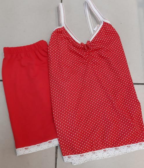 Pijama Curto Tam.P - Malha Algodão Fem.