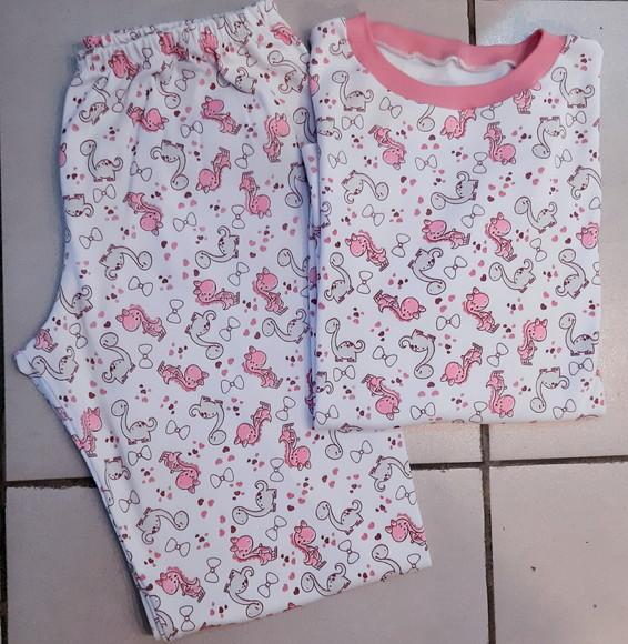 Pijama de Inverno Longo Tam.12 - Malha Suedine