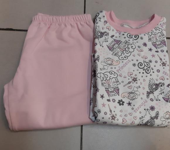 Pijama Longo Tam.12- Moletinho Fem.