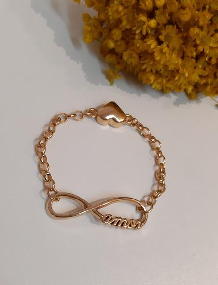 Pulseira em Metal - Amor Infinito