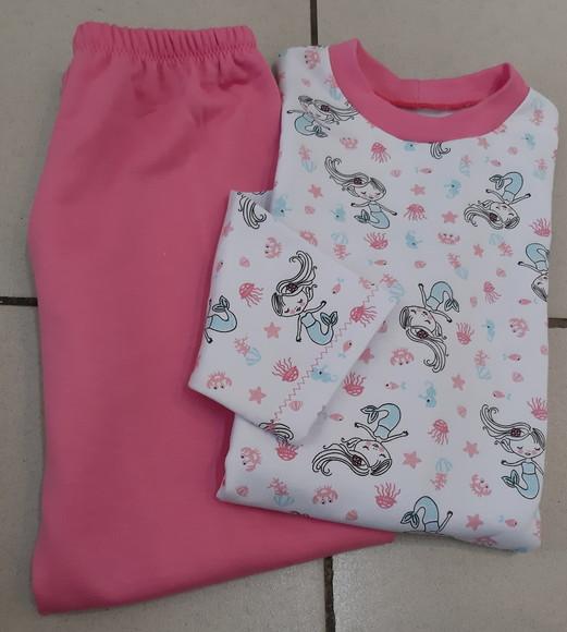 Pijama Longo Tam.06 - Moletinho Fem.