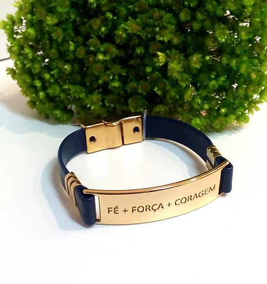 Pulseira em Couro Preto 1 Voltas