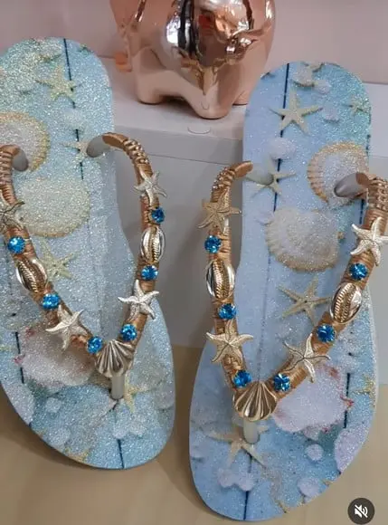 Havaianas Customizada Mar