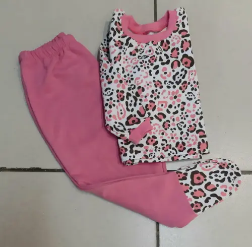 Pijama Longo Tam.01 - Moletinho Fem.