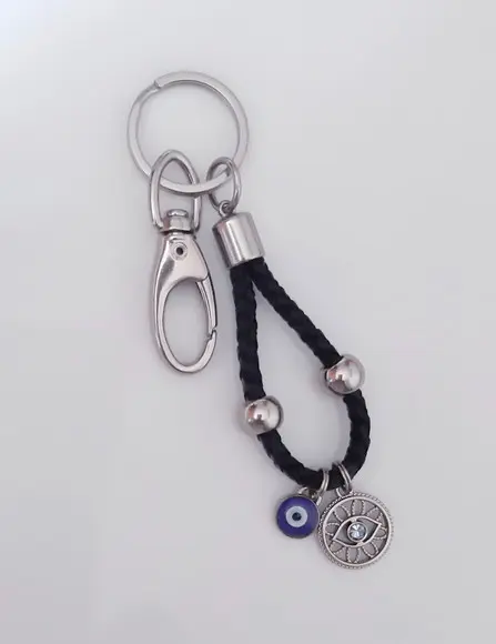 Chaveiro Em Couro - Olho Grego