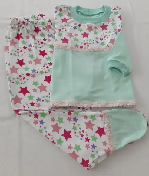 Pijama Longo Tam.01 - Malha Fem.