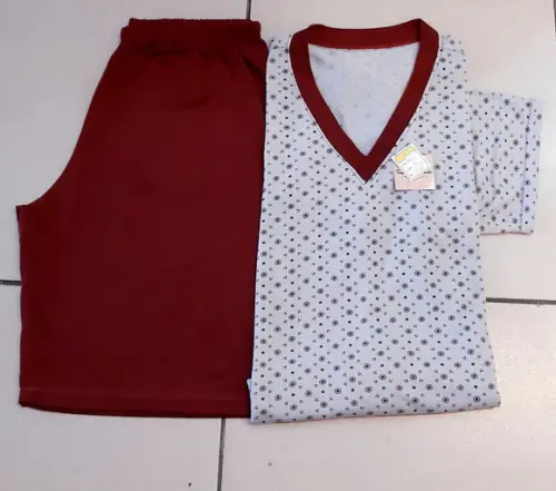 Pijama Curto Malha Algodão Masculino