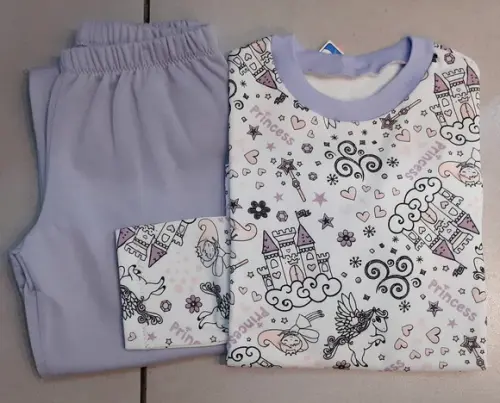 Pijama Infantil Moletinho Flanelado Tam.06 Menina