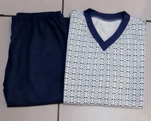 Pijama de Inverno Longo Malha Masculino