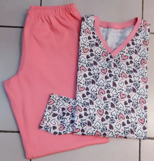 Pijama Inverno Moletinho Flanelado Feminino Tam. Gg