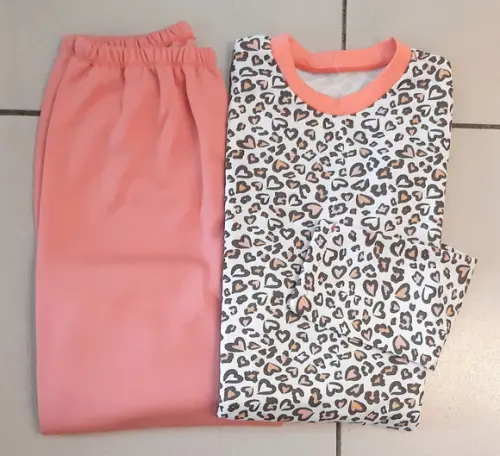 Pijama Inverno Moletinho Flanelado - Feminino Tam.gg