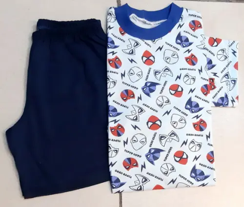 Pijama Curto Tam.04- Malha Masc