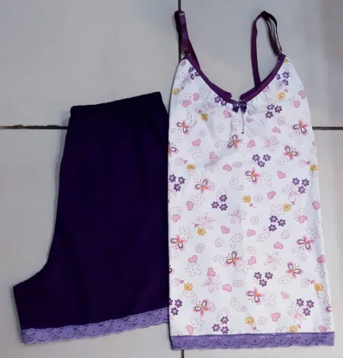 Pijama Curto Tam.m - Malha Fem.